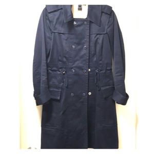 Marc Jacobs Military Style Lined Trench Coat SZ XS